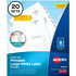 Avery Avery&reg; 14441 Avery&reg; Big Tab Printable Large White Dividers with Easy Peel, 8 Tabs