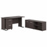 Bush Industries, Inc Bush Business Furniture STA006SGSU Bush Business Furniture Studio A 60W Computer Desk with Mobile File Cabinet and Low Storage Cabinet