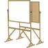 Ghent Manufacturing, Inc Ghent RMK34 Ghent Reversible Cork Bulletin Board/Whiteboard with Wood Frame