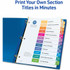 Avery Avery&reg; 11830 Avery&reg; Ready Index 12 Tab Dividers, Customizable TOC, 6 Sets