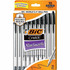 BIC MSP10BK BIC Cristal Ballpoint Stick Pens