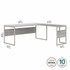 Bush Industries, Inc Bush Business Furniture HYB026PG Bush Business Furniture Hybrid Platinum Gray Desking