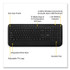 NXT TECHNOLOGIES 60881 Wireless Comfort Keyboard, 2.4 GHz Frequency/23 ft Wireless Range, Black