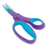 FISKARS MANUFACTURING CORP 1067127 Big Kid Ombre Scissors, Pointed Tip, 7.5" Long, 3.5" Cut Length, Straight Purple/Turquoise Handle