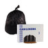 BOARDWALK 385814K High-Density Can Liners, 60 gal, 14 mic, 38" x 58", Black, Perforated Roll, 25 Bags/Roll, 8 Rolls/Carton