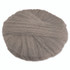 GLOBAL MATERIAL TECHNOLOGIES GMT 120172 Radial Steel Wool Pads, Grade 2 (Coarse): Stripping/Scrubbing, 17" Diameter, Gray, 12/Carton
