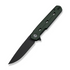 CIVIVI Knives C25015A-2 Navo Flipper Knife Green Canvas Micarta Handle (3.25"" Black Stonewashed Nitro-V Blade)