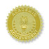 FLIPSIDE Hayes Publishing Gold Foil Embossed Seals, Academic Achievement, 54 Per Pack
