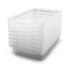GRATNELLS LLC Gratnells Shallow F1 Tray, Translucent, 12.3" x 16.8" x 3", Heavy Duty School, Industrial & Utility Bins, Pack 8