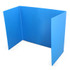 FLIPSIDE Flipside Products Blue Premium Corrugated Plastic Study Carrel, Pack of 24