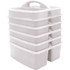 TEACHER CREATED RESOURCES Teacher Created Resources® White Plastic Storage Caddy, Pack of 6