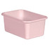 TEACHER CREATED RESOURCES Teacher Created Resources® Blush Small Plastic Storage Bin