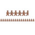 HYGLOSS PRODUCTS INC. Hygloss® Gingerbread Men Classroom Borders, 12 Strips/36 Feet