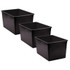 TEACHER CREATED RESOURCES Teacher Created Resources® Black Plastic Multi-Purpose Bin, Pack of 3