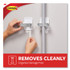 3M/COMMERCIAL TAPE DIV. Command™ 17007HW2ES Broom Gripper, 3.12w x 1.85d x 3.34h, White/Gray, 2 Grippers/4 Strips