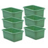 TEACHER CREATED RESOURCES Teacher Created Resources® Eucalyptus Green Small Plastic Storage Bin, Pack of 6