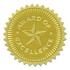 FLIPSIDE Hayes Publishing Gold Foil Embossed Seals, Award of Excellence