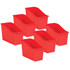 TEACHER CREATED RESOURCES Teacher Created Resources® Red Plastic Book Bin, Pack of 6