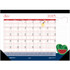 HOUSE OF DOOLITTLE House of Doolittle® Monthly Academic Deskpad Calendar, Seasonal Holiday Depictions, 12 Months July-June, 22" x 17"