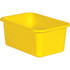 TEACHER CREATED RESOURCES Teacher Created Resources® Yellow Small Plastic Storage Bin
