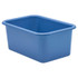 TEACHER CREATED RESOURCES Teacher Created Resources® Slate Blue Small Plastic Storage Bin
