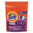 PROCTER & GAMBLE Tide® 93123 PODS Laundry Detergent, HE Compatible, Spring Meadow, 23 oz, 31 Pods/Pack, 4 Packs/Carton
