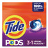 PROCTER & GAMBLE Tide® 93123 PODS Laundry Detergent, HE Compatible, Spring Meadow, 23 oz, 31 Pods/Pack, 4 Packs/Carton