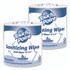 HOSPECO Touch Point® WS2000FF Hand Sanitizing Wipes Refill, 5 x 8, Fragrance Free, White, 2,000 Wipes/Roll, 2 Rolls/Carton