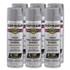 RUST-OLEUM CORPORATION 7515838CT Professional Spray Paint, Metallic Aluminum, 14 oz Aerosol Can, 6/Carton
