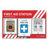 AERO HEALTHCARE SUREFILL™ SFFAS03R First Aid Station - Empty Backboard, Plastic