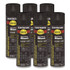 RUST-OLEUM CORPORATION V2177838CT Hard Hat High Performance V2100 System Rust Preventive Enamel Spray Paint, Semi-Gloss Black, 15 oz Aerosol Can, 6/Carton