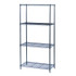 SAFCO PRODUCTS 5276BL Commercial Wire Shelving, Four-Shelf, 36w x 18d x 72h, Black