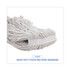 BOARDWALK 4032C Mop Head, Loop Web/Tailband, Value Standard, Cotton, #32, White, 12/Carton