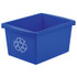 STOREX INDUSTRIES Storex 4 Gallon Recycling Bin, Blue