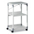 DURABLE OFFICE PRODUCTS CORP. 370110 3-Tier Multimedia Trolley for Projectors, Metal, 3 Shelves, 20 x 17 x 34.75, Gray