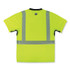 TENACIOUS HOLDINGS, INC. ergodyne® 23504 GloWear 8283BK Class 2 Lightweight Performance Hi-Vis T-Shirt, Polyester, Large, Lime