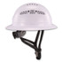 TENACIOUS HOLDINGS, INC. ergodyne® 60560 Skullerz 8964 Full Brim Class C Safety Helmet, 6-Point Ratchet Suspension, White
