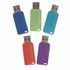 VERBATIM CORPORATION 99813 PinStripe USB 2.0 Flash Drive, 16 GB, Assorted Colors, 5/Pack