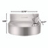 ALPINE INDUSTRIES ALP70001 Wall-Mounted Indoor/Outdoor Water Fountain, Single-Level, Non-Filtered, Non-Refrigerated, Silver