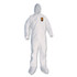 ANSELL LIMITED 46123 KleenGuard A30 Coveralls, Large, White, 25/Carton