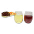 TABLEMATE PRODUCTS, CO. 0211 Plastic Stemless Wine Glasses, 12 oz, Clear, 6/Pack