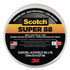 3M/COMMERCIAL TAPE DIV. 06143 Scotch 88 Super Vinyl Electrical Tape, 0.75" x 66 ft, Black