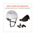 TENACIOUS HOLDINGS, INC. ergodyne® 60209 Skullerz 8991 Safety Helmet Visor, Polycarbonate, 6 x 12 x 4, Smoke