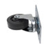 RUBBERMAID COMMERCIAL PROD. FG1005L40000 Replacement Plate Casters, Rigid Mount Plate, 3.5" Rubber Wheel, Black
