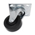 RUBBERMAID COMMERCIAL PROD. FG1005L40000 Replacement Plate Casters, Rigid Mount Plate, 3.5" Rubber Wheel, Black