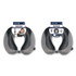 BROOKSTONE BNPM0007 U-Shaped Memory Foam Travel Pillow, One Size Fits Most, 12.6 x 3.74 x 12.2, Gray/Black