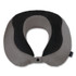 BROOKSTONE BNPM0007 U-Shaped Memory Foam Travel Pillow, One Size Fits Most, 12.6 x 3.74 x 12.2, Gray/Black