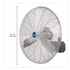GLOBAL INDUSTRIAL 293019 Washdown Wall Mount Fan, 1 Speed, 30"