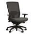 WORKPLACE2.0 51973 500 Series Mesh and Fabric Task Chair, Supports Up to 300 lbs, 17.8" to 22.8" Seat Height, Iron Ore Seat, Black Back/Base