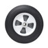 RUBBERMAID COMMERCIAL PROD. 1013-L1 Tilt Truck Wheels, 500 lb Weight Capacity, 12" Wheel, Black